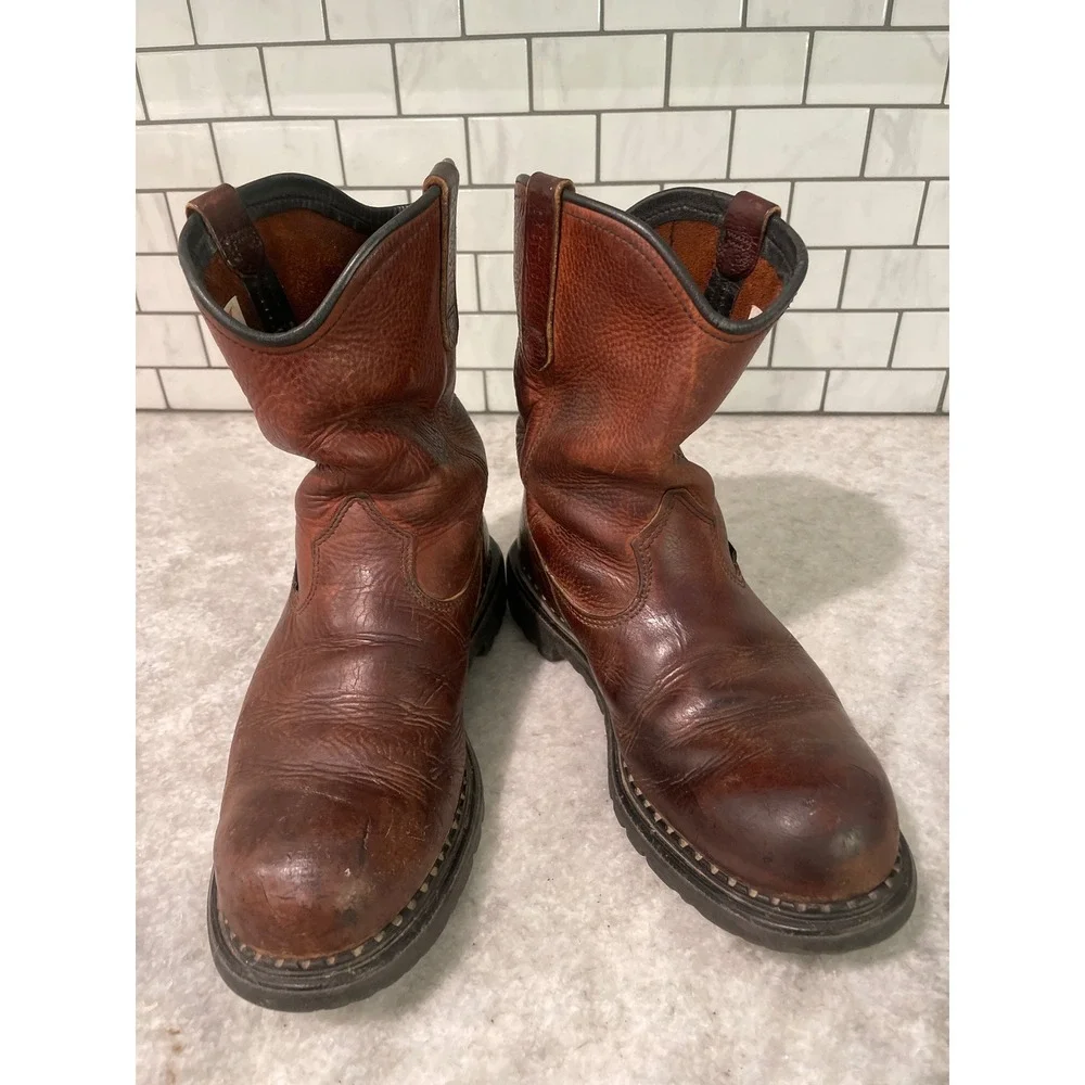 Red Wing Boots Mens 9 Brown 1149 DynaForce Leather Pull On Work EH Safety